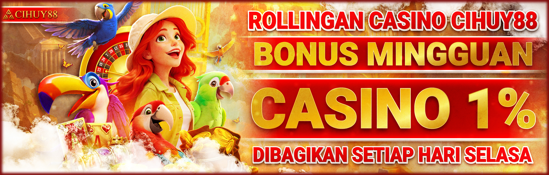 Bonus Mingguan Casino 1%