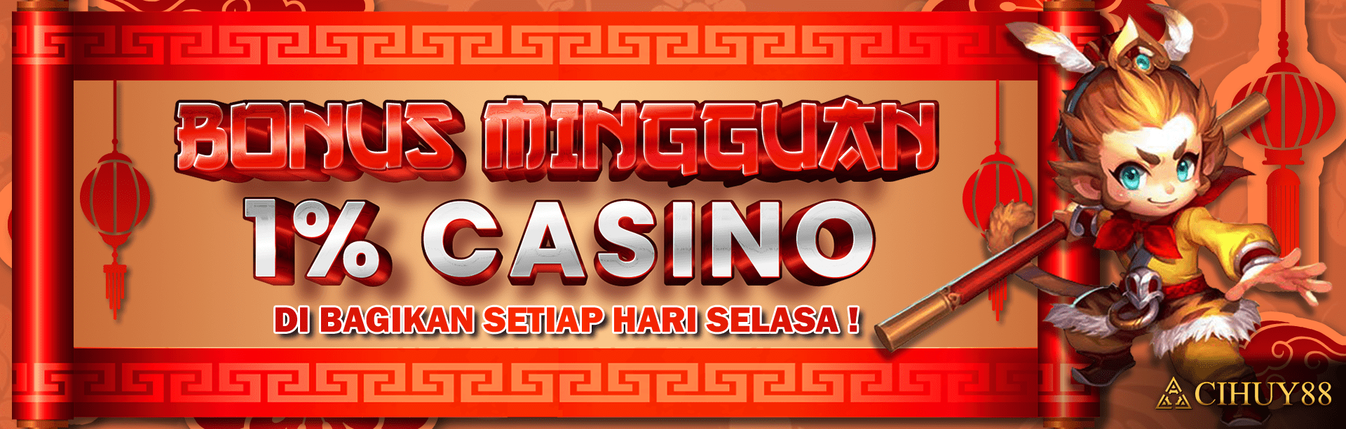 Bonus Mingguan Casino 1%